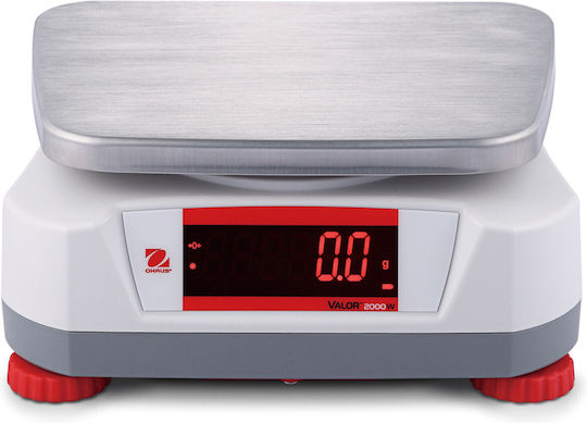 Водоустойчива кухненска везна Valor 2000 IP68 LED 3kg 0.5g Ohaus V22PWE3T