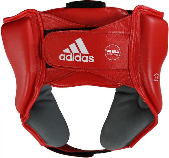 adidas AIBAH1 Căști de box Adulți Față deschisă Din piele Roșu