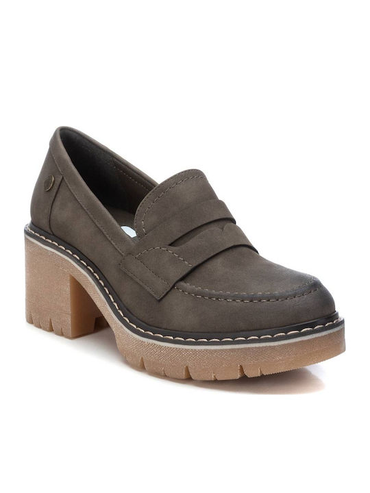 Pumps Mit Chunky Mittlerem Khaki Absatzhöhe