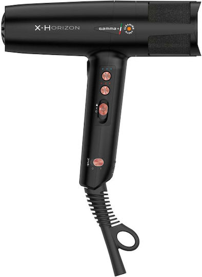 Professioneller Haartrockner Gamma+ X•horizon Schwarz