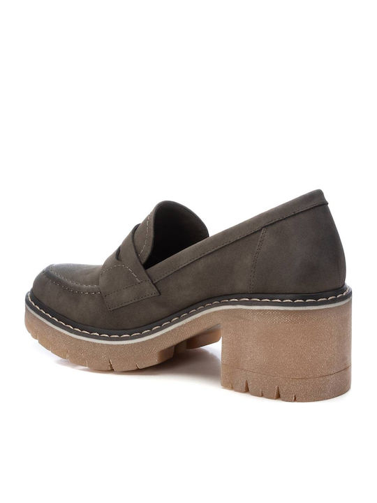 Pumps Mit Chunky Mittlerem Khaki Absatzhöhe