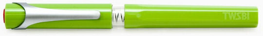 Twsbi Swipe Calligraphy Pen Fine Green made of Plastic with Blue Ink Green