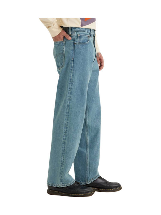 Skateboarding Herren Jeanshose mit Lose Baggy Anwendung Med Indigo-worn In
