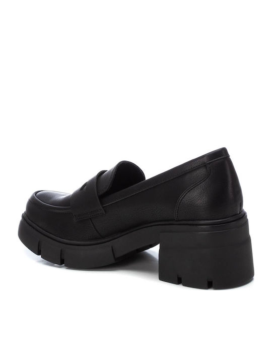 Pumps mit Chunky mittelhohem Absatz Schwarz
