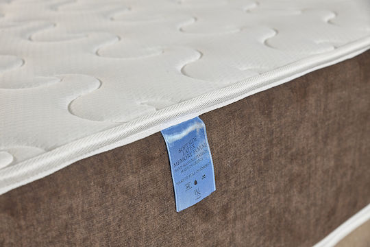 Bs Strom Slackness Double Ergonomic Mattress Latex / Foam 150x200x27cm with Aloe Vera