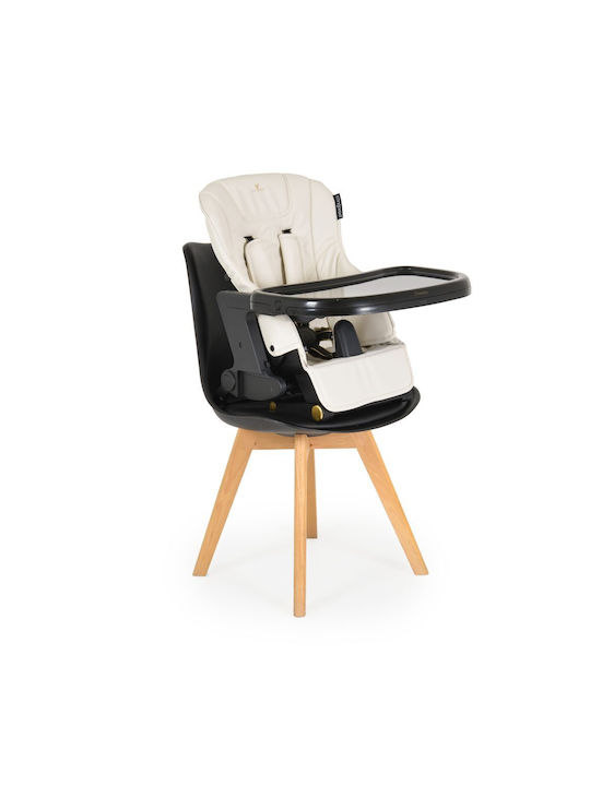 Cangaroo Tiramisu Foldable Baby Highchair 2 in 1 with Adjustable Height Beige