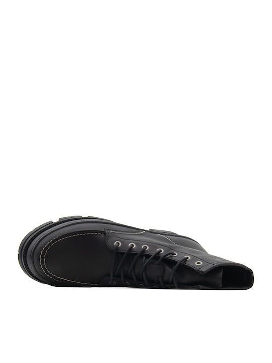 Vega Piele Negru Ghete barbati