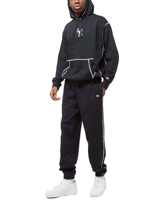 New Era Herren-Sweatpants Navy, Off White