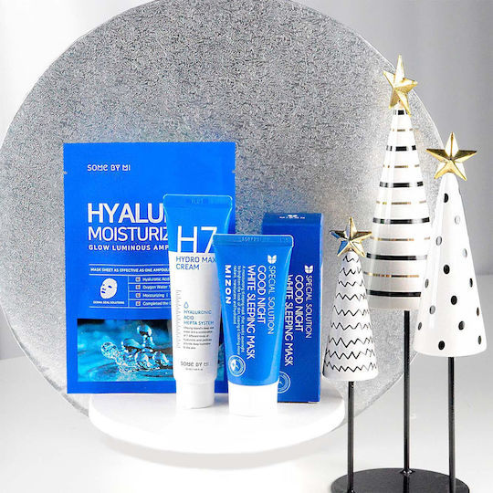 Some By Mi Hyaluron Moisturizing Glow Luminous Ampoule Mask 1 Pc Hydrating Hyaluronic Acid Mask