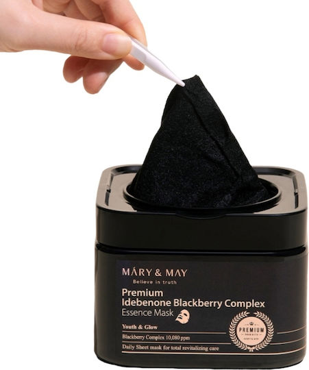 Mary&may Premium Idebenon Blackberry Complex Ampoule Mask 20ea Αναζωογονητικές Αναζωογονητ