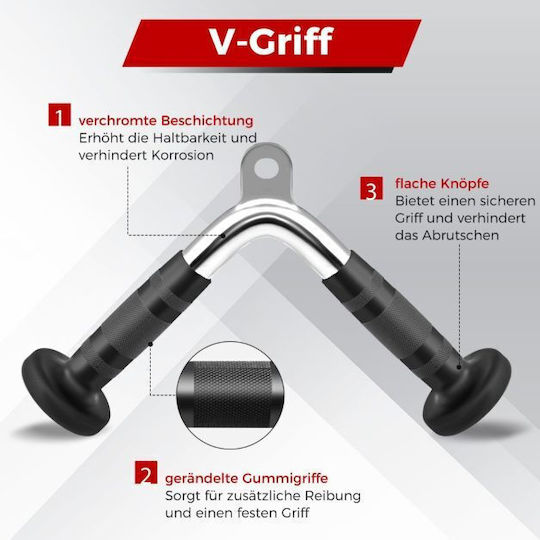 3-Piece Tricep Rope Attachment Costway Sp38092