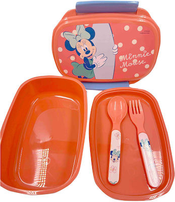 Alouette Plastic Kids' Food Container Minnie 500lt Multicolour x x 6pcs