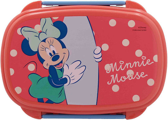 Alouette Plastic Kids' Food Container Minnie 0.5 L Multicolour 17.5 x 12.5 x 6 cm