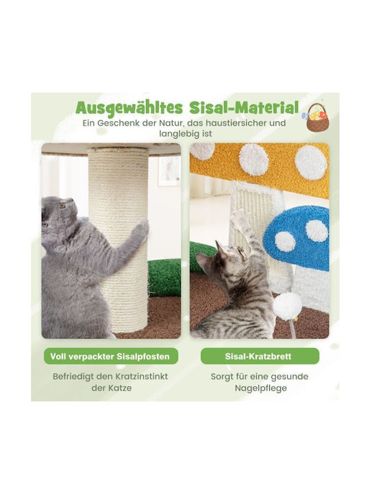 Costway Scratching Post Cat Trees Multicolour 2 levels 60x49x59cm