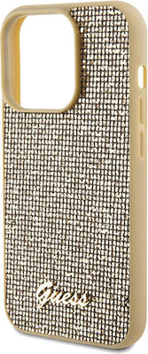 Guess Plastic Back Cover Gold (iPhone 14 Pro)