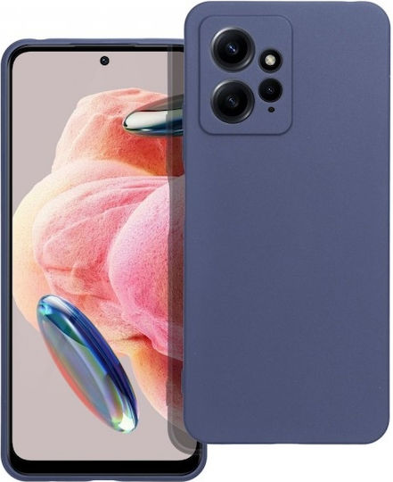 Matt Back Cover Σιλικόνης Μπλε (Redmi Note 12 4G)