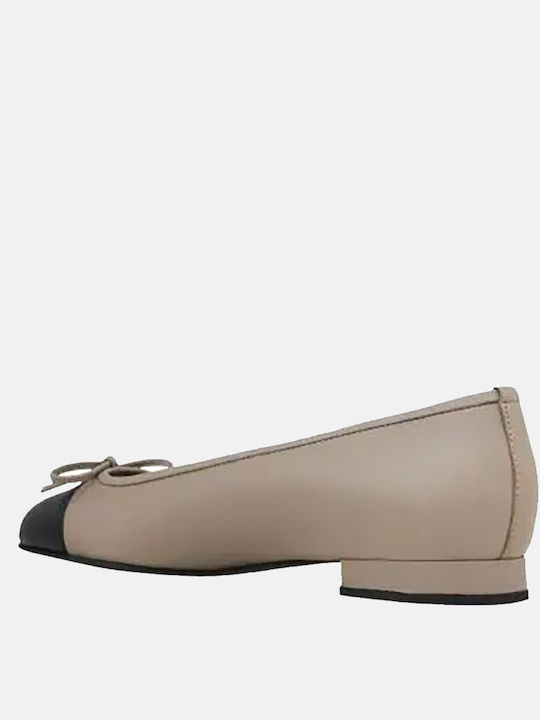 Дамски балетни обувки Black/Taupe