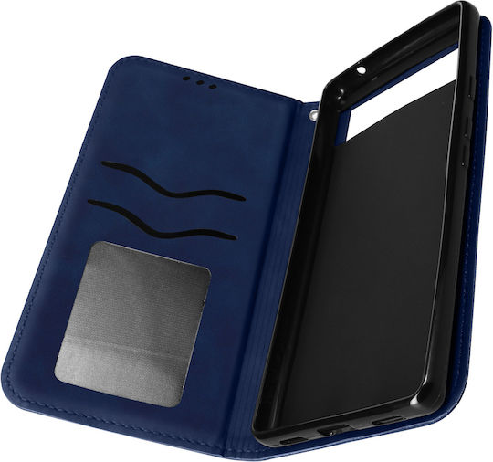 Wallet Folio Case Google Pixel 6a Card Holder Soft-touch Blue