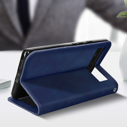 Wallet Folio Case Google Pixel 6a Card Holder Soft-touch Blue