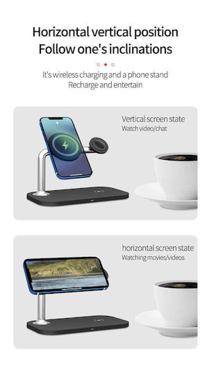 Factory Încărcător Wireless (Qi Pad) 15W Livrarea energiei / Quick Charge 3.0 Negruς (OJD-85)