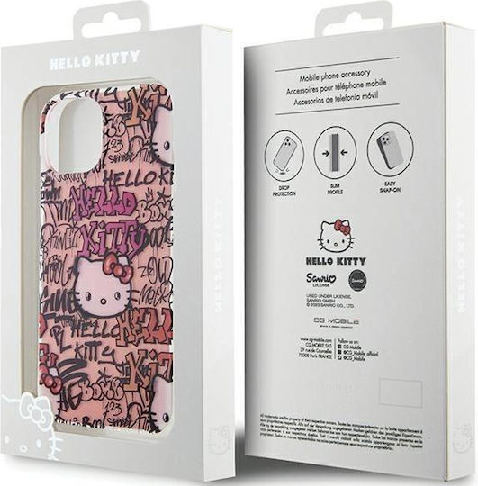 Hello Kitty Задна корица Пластмаса Розов (iPhone 15)