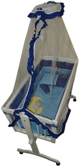 Beboulino Set Für Wiege Moon Blau 6Stück
