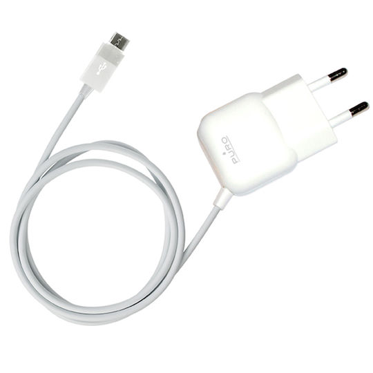 Puro Charger with Built-in Cable micro USB 12W Whites (MTCMICROWHI)