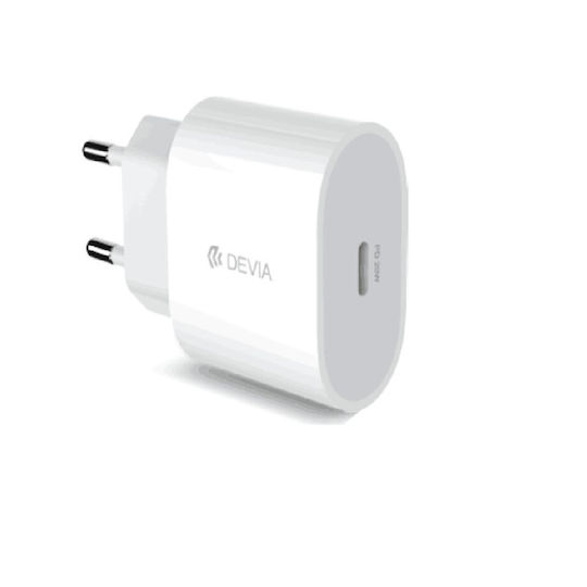 Devia Φορτιστής Χωρίς Καλώδιο με Θύρα USB-C 20W Power Delivery Λευκός (RLC-380)