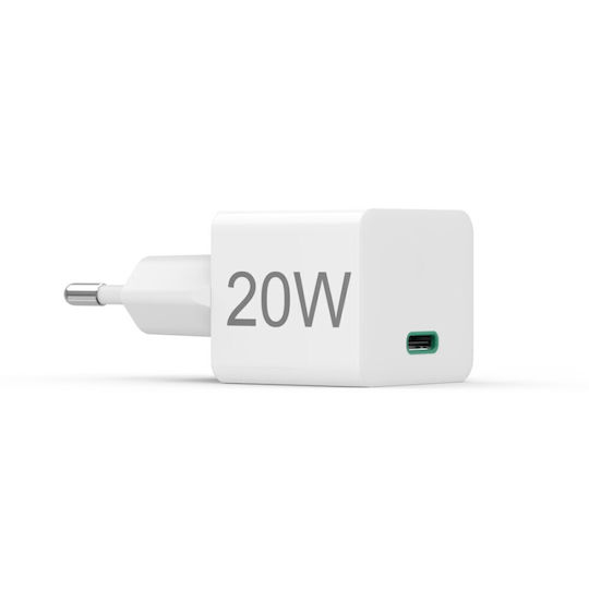HAMA Wireless Charger with USB-C Port 20W Power Delivery White