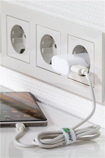 Goobay Φορτιστής Χωρίς Καλώδιο με Θύρα USB-A 5W Λευκός (44948)