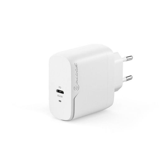 Alogic Mobile Phone Charger with USB-C Port and USB-C Cable 65W Power Delivery White