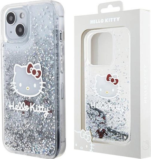 Hello Kitty Back Cover Πλαστικό Ασημί (iPhone 15)