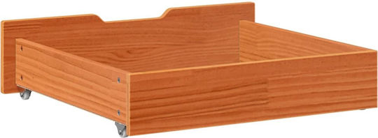 vidaXL Bed Drawer made of Wood Brown Candle 65x55x16cm 2pcs
