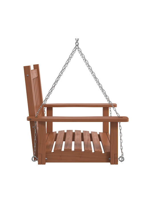Wooden Swing Brown with 110kg Maximum Weight Capacity L73.5xW65xH63cm