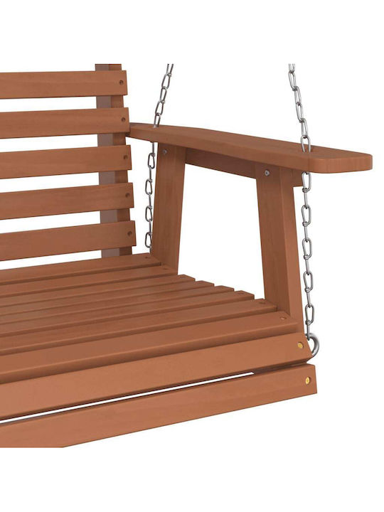 Leagăn suspendat cu pernă 2 sloturi Metal Maro Rezistență până la 220kg L122.5xL63xH56cm