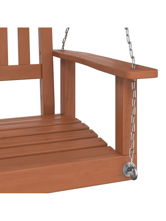 Wooden Swing Brown with 110kg Maximum Weight Capacity L73.5xW65xH63cm
