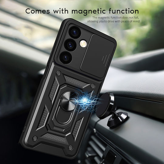 Sonique Campro Back Cover Silicone / Plastic Black (Moto G32)