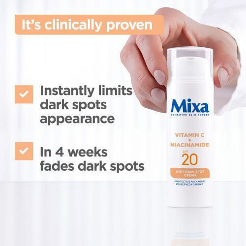 Mixa Vitamin C + Niacinamide Anti-dark Spot Cream SPF20 Day Face Cream 50 ml