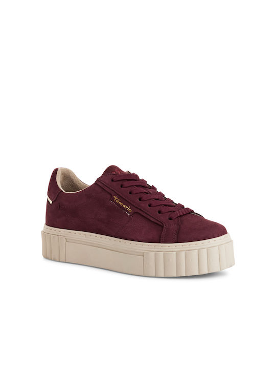 Tamaris Damen Anatomisch Sneakers Bordeaux