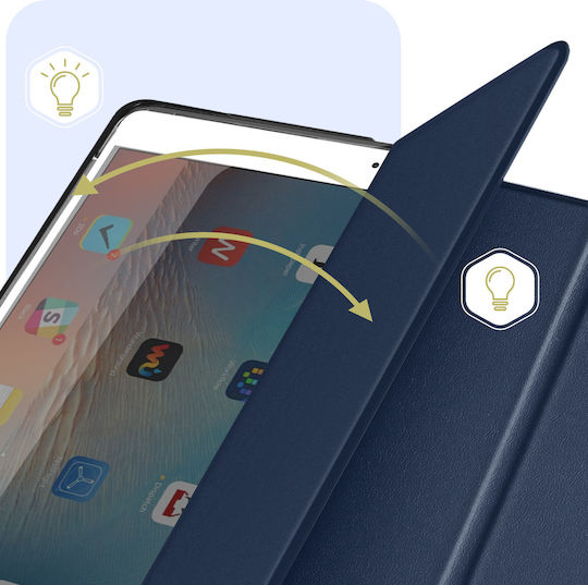 Avizar Case Ipad Pro 12.9 Trifold Video Keyboard Support Dark Blue