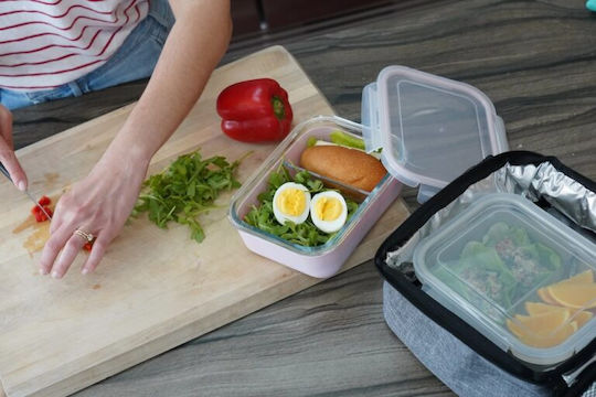 Melii Kids' Food Container made of Silicone 0.74lt Pink