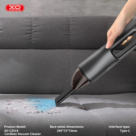 XO Rechargeable Car Handheld Vacuum 12V 80W Grey