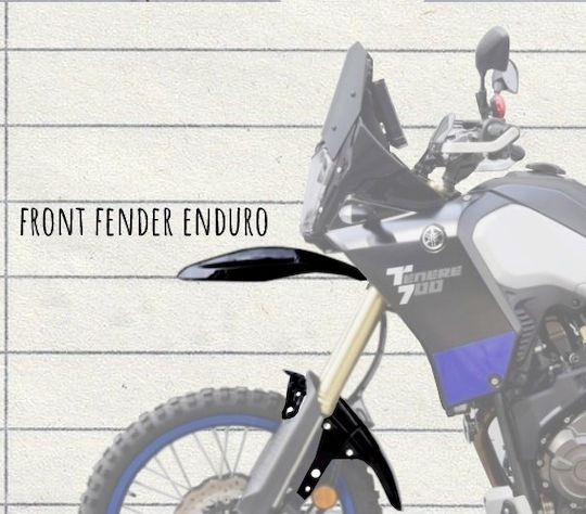 C-Racer Φτερό Μπροστινού Τροχού Μοτοσυκλέτας για Yamaha Tenere 700 Μαύρο