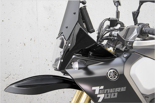 C-Racer Φτερό Μπροστινού Τροχού Μοτοσυκλέτας για Yamaha Tenere 700 Μαύρο