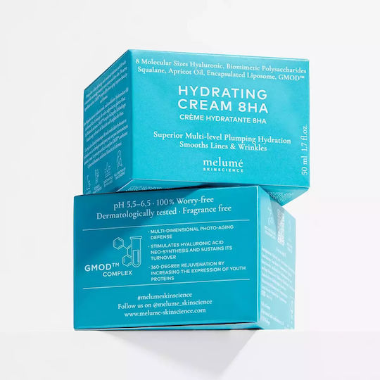 Melume Skinscience Κρέμα Προσώπου για Ενυδάτωση & Αντιγήρανση με Υαλουρονικό Οξύ 50ml