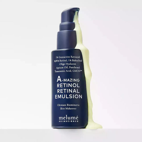 Melume Skinscience Γαλάκτωμα Προσώπου για Αντιγήρανση, Πανάδες & Λάμψη με Ρετινόλη & Κολλαγόνο 30ml