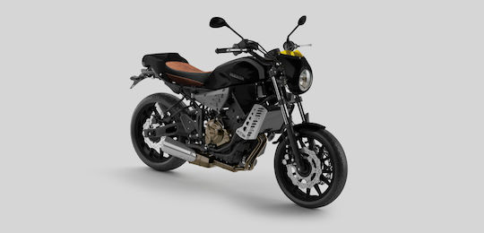 C-Racer Vorderseite Vorderradkotflügel Motorrad für BMW Rennfahrer für Yamaha XSR 700 Schwarz 1Stück