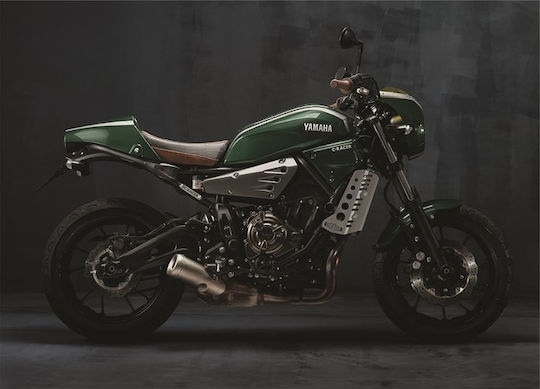 C-Racer Vorderseite Vorderradkotflügel Motorrad für BMW Rennfahrer für Yamaha XSR 700 Schwarz 1Stück
