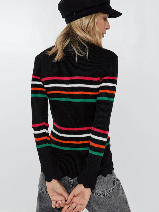 Women's Sweater Striped Pink