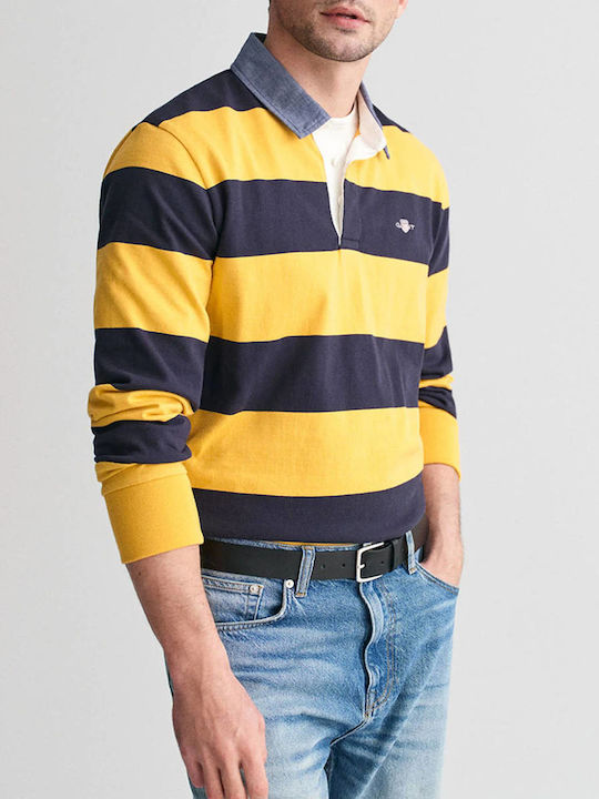 Gant Ανδρική Μπλούζα Μακρυμάνικη Polo Yellow